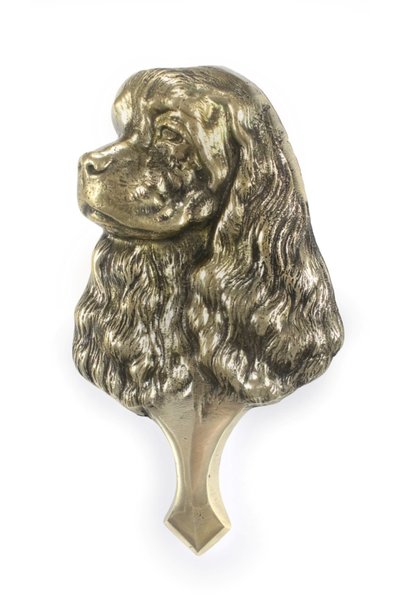 Art - Dog Art-Dog Cucerător de ușă din alamă lustruită, Cocker Spaniel american