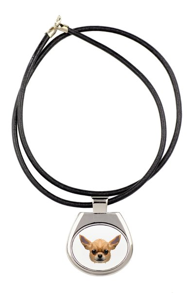 Art - Dog Colier Art-Dog pentru Chihuahua cu păr scurt, cu design geometric d...