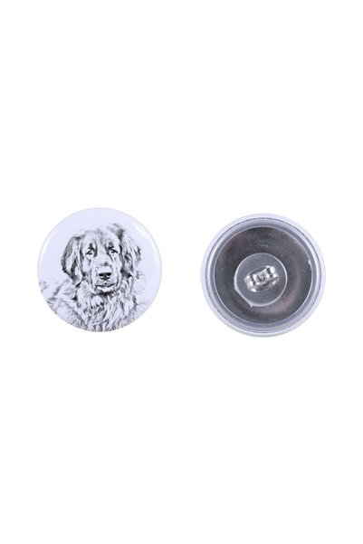 Art - Dog Cercei rotunzi Art-Dog Leonberger cu imagine de câine - Metal acope...