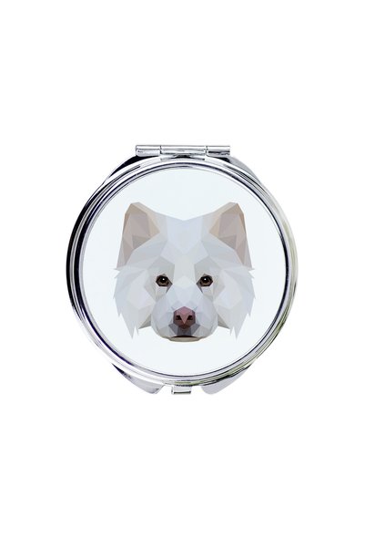 Art - Dog Art-Dog Oglindă de buzunar Lapphund finlandez cu design geometric d...