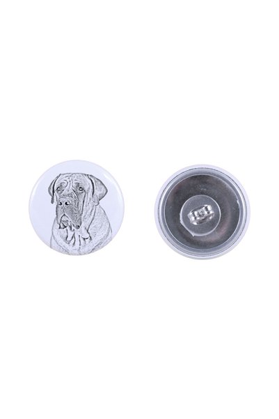 Art - Dog Cercei rotunzi Art-Dog Boerboel cu imagine de câine - Metal acoperi...