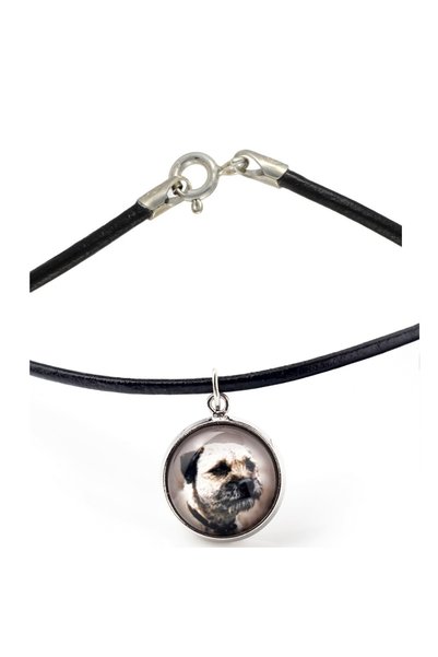 Art - Dog Colier Art-Dog Border Terrier cu fotografie de câine