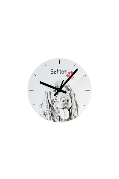 Art - Dog Ceas de perete Art-Dog English Setter cu imprimeu de câine - Cadran...