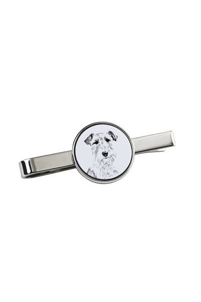 Art - Dog Art-Dog Agrafă de cravată Fox Terrier cu imprimeu de câine - Metal ...