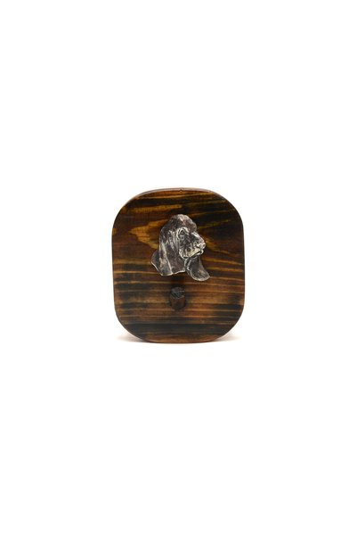 Art - Dog Cârlig de perete Art-Dog Basset Hound - Cârlig decorativ din lemn d...