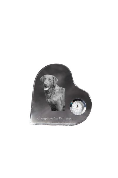 Art - Dog Ceas de cristal Art-Dog Chesapeake Bay Retriever în formă de inimă,...