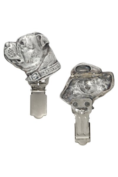 Art - Dog Art-Dog Staffordshire Bull Terrier Broșă cu clemă, suport placat cu...
