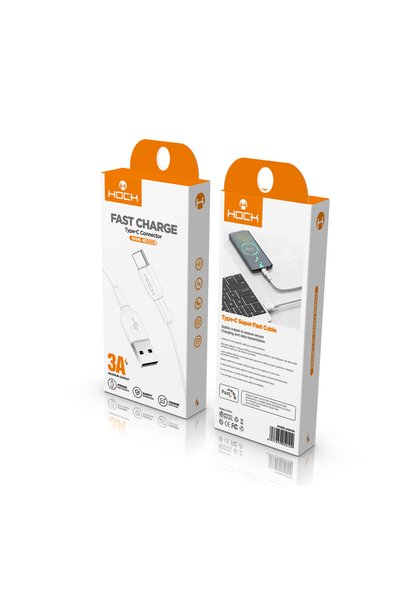 Hock 3A USB to iPhone Charging and Data Transfer Cable, Fast Charging and Dur...