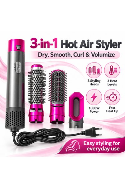 Generic Brand 3-in-1 Hot Air Electric Hair Styler, Hair Dryer