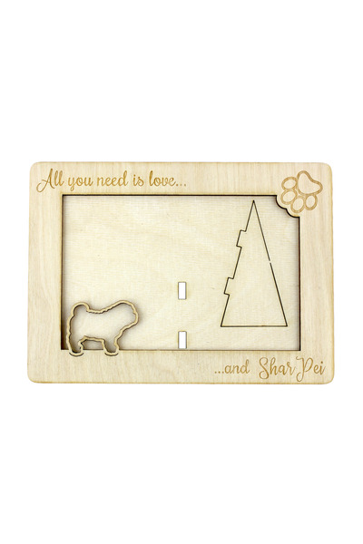 Art - Dog Art-Dog Shar Pei - Ramă foto