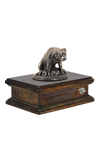 Art - Dog Art-Dog Rottweiler - Urnă comemorativă din lemn - Design 4371