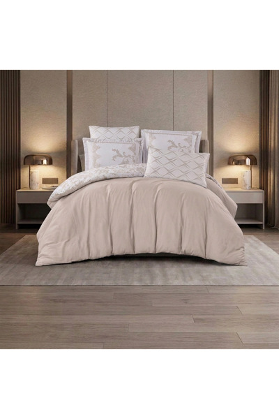 Generic Brand Summer Double Cotton Luxury 2-Sided Cream and White Bedspread 6...