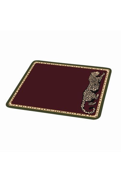 Rosivella Home طقم أدوات المائدة الأمريكي "ليوبارد نوار" المكون من 4 قطع.
