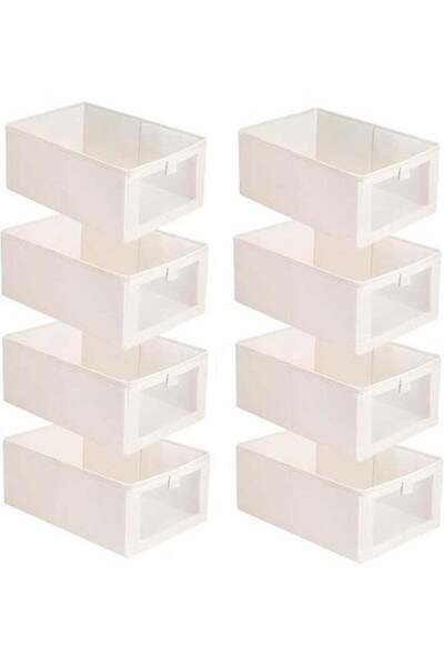 Generic DUNISO 8 Pcs Linen Storage BinsWardrobe Clothes Organizer,Multifuncti...