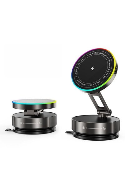 Alevora Suport magnetic pentru telefon, Alevora, Incarcare Wireless, compatib...