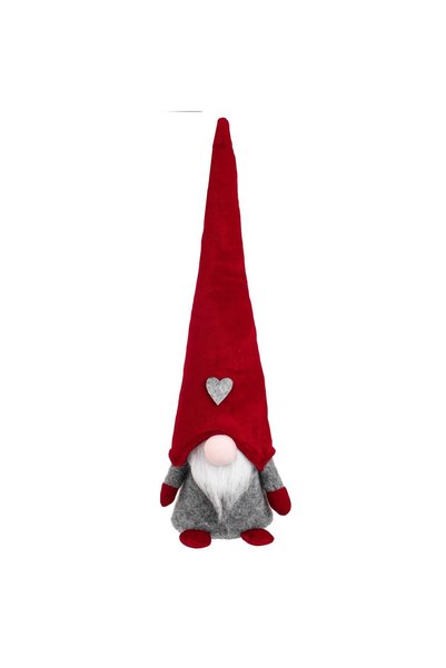 DD SHOP Figurină decorativă de Crăciun, gnome cu căciulă roșie cățifelată cu ...