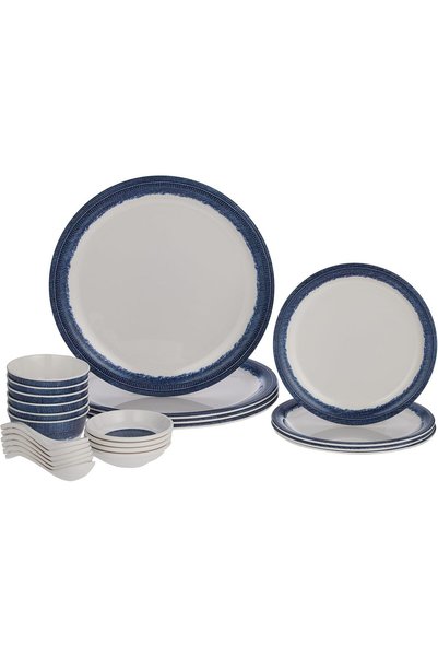 Servewell MELAMINE 24 PCS DINNER SET-TDW DENIM DESIGN