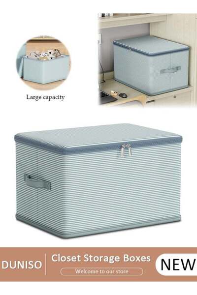 Generic DUNISO Foldable Closet Storage Organizer with lid,Wardrobe Clothes Or...