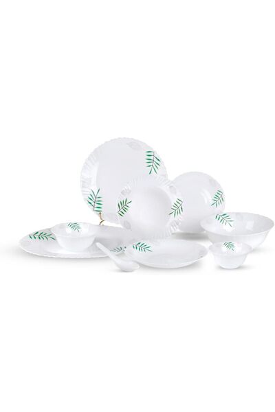 ROYALFORD 42pcs Opalware Dinner Set RF12882 Includes Serving Platters, Dinner...