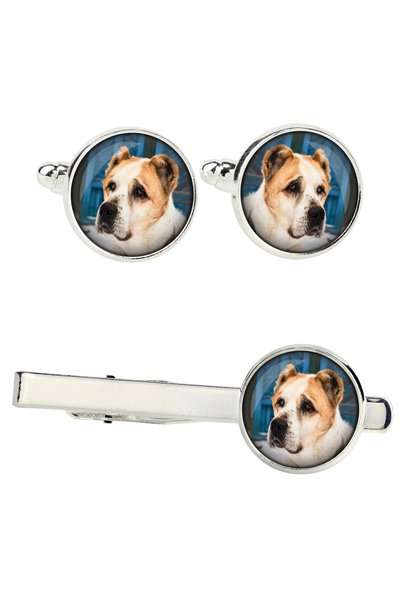 Art - Dog Art-Dog Câine de pastur central-asiatic - Set de butoni și agrafă d...