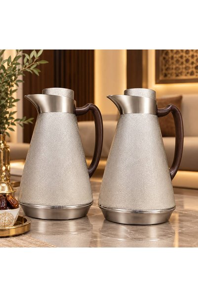 GENERAL طقم ترامس ميليندا السيف الحرارية قطعتين بتصميم فاخر ومقابض خشبية