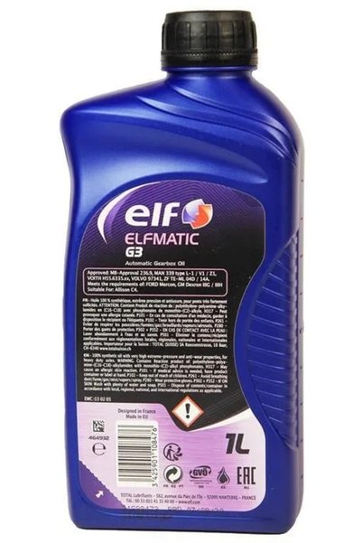 ELF Λάδι αυτόματου κιβωτίου ταχυτήτων Elfmatic G3 1L 213861