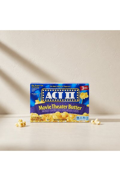 ACT II فشار بنكهة الزبدة للميكرويف MICROWAVE POPCORN BUTTER