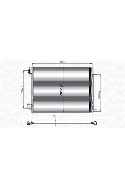MAGNETI MARELLI Συμπυκνωτής, κλιματισμός 350203823000