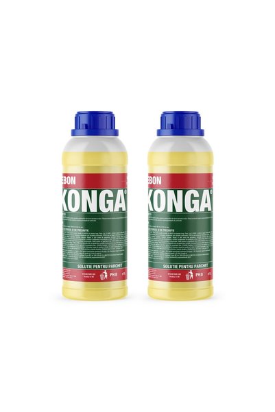 Konga Set 2 x Detergent concentrat profesional pentru suprafețe din lemn 1L, ...