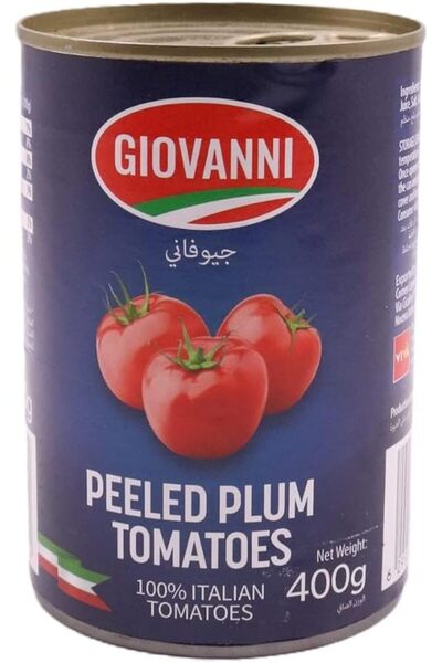 Giovanni طماطم كاملة مقشرة، 400 جرام.