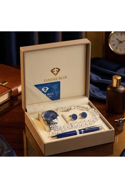 FANDER BLUE طقم رجالي فاخر KSA - ازرق