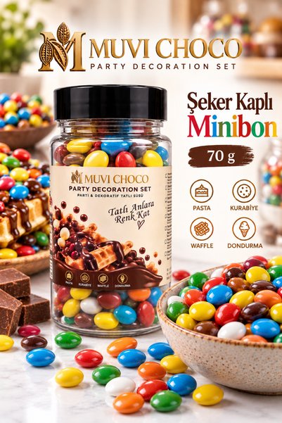 MUVI CHOCO Şeker Kaplı Minibon (70 g)