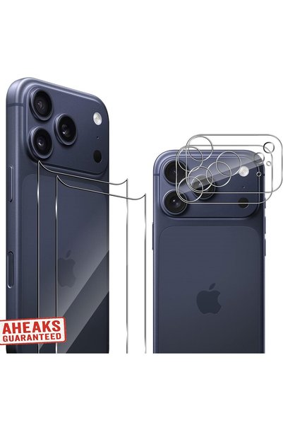 aheaks iPhone 17 Pro Max / 18 Pro Max Nano Glass Back Screen Protector and Ca...