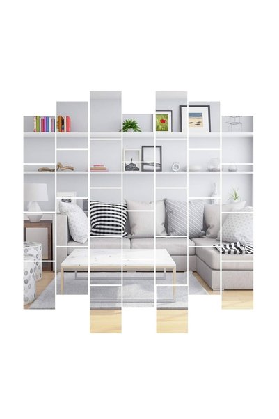 LUXER Set 30 Oglinzi Acrilice Autoadezive Luxer, Model Dreptunghi, Dimensiuni...