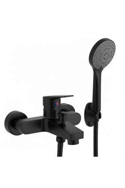 Generic Modern Chrome-Plated Wall Mounted Bath Shower Mixer Tap Set with Mult...