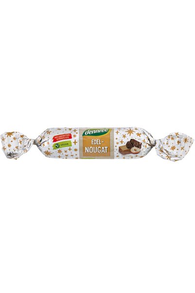Dennree Nougat Bar Coated in Organic Dark Chocolate 50 g