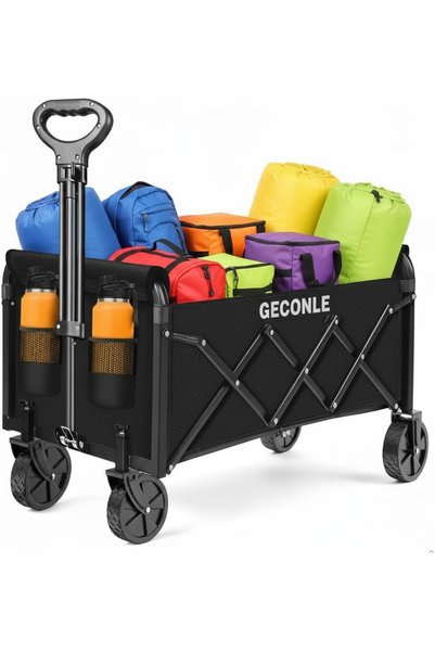 OEM Αναδιπλούμενο Καρότσι Κήπου GECONLE, 100 L, Χωρητικότητα 100 kg, 360 °   ...