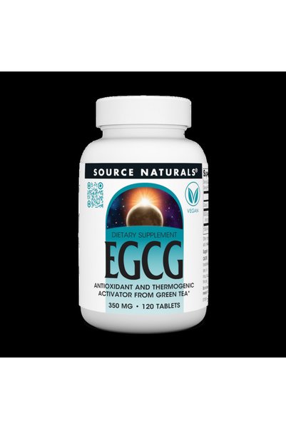 source naturals إي جي سي جي 350 ملغ 120 قرص