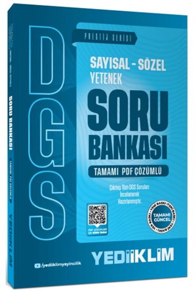 Yediiklim Yayınları 2027 DGS Prestij Serisi Sayısal Sözel Yetenek Tamamı PDF Çözümlü Soru Bankası