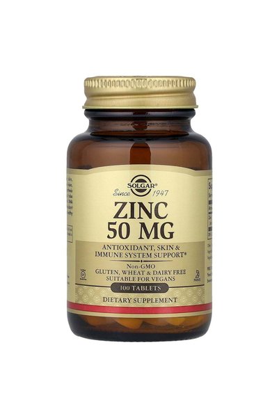 Solgar , Zinc, 50 mg, 100 Tablets