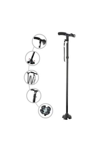 Generic Brand Crutches with a Flashlight.