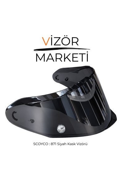 Scoyco 871 Siyah Kask Vizörü