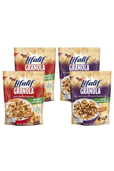 Eti Lifalif Granola with Dried Apple, Date, Dried Cherry, Cocoa, and Hazelnut...