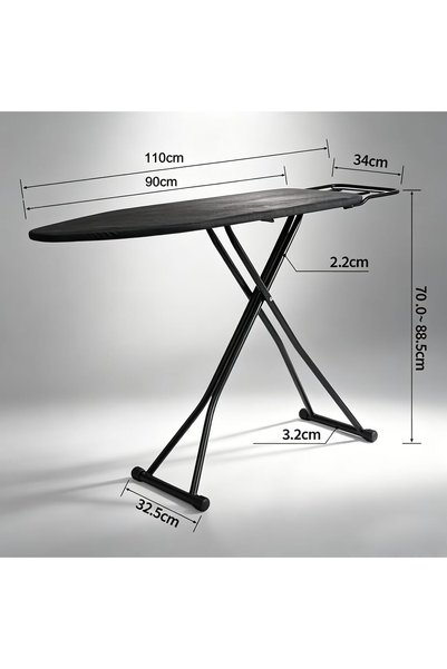 Generic Foldable Floor Standing Ironing Board, Portable Ironing Table with Ir...