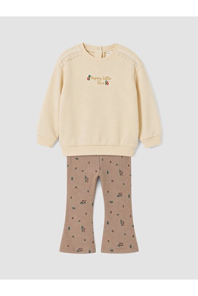 LC Waikiki Quality Pieces from Çelebi Store Embroidered Baby Girl Set