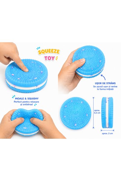 Generic Brand Squeeze Toy biscuit cu 3 straturi detasabile, 6.5 cm, jucarie a...