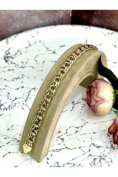 XUPING JEWELRY Luxury Designer Chain-Link Steel Bracelet - Gold Color Xuping ...