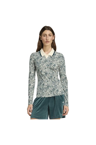 adidas Γυναικείο μακρυμάνικο μπλουζάκι x Liberty London με ολόσωμο τύπωμα