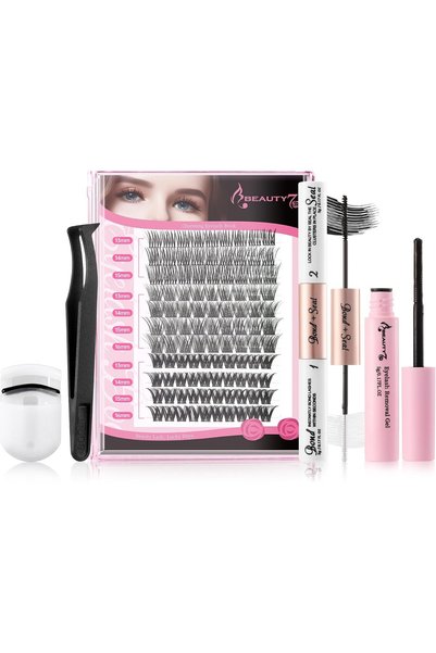 Beauty7 DIY 103pcs Eyelash Extension Kit Cluster Lash 3 Styles Self Applicati...
