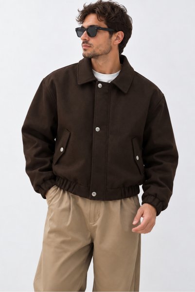 gm giyimarket New Season Men's relaxed fit premium zipper-front transitional ...